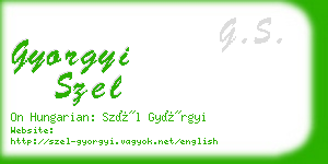 gyorgyi szel business card